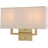 Vaxcel Lighting Glenview 2 Light 11" Tall LED Wall Sconce Satin Brass