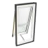 Velux 21 x 37-7/8 Inch Laminated LowE3 Solar Powered Venting Deck Mount Skylight with White Room Darkening Solar Blind from the VSS Collection Cool Gray / White