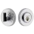 Viaggio Circolo Hammered Solid Brass Round Rosette Single Cylinder Deadbolt Bright Chrome