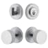 Viaggio Motivo Solid Brass Single Cylinder Keyed Entry Door Knob Set and Deadbolt Combo Pack - 2-3/8" Backset Bright Chrome