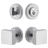 Viaggio Motivo Solid Brass Single Cylinder Keyed Entry Door Knob Set and Deadbolt Combo Pack - 2-3/8" Backset Bright Chrome