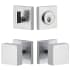 Viaggio Motivo Solid Brass Single Cylinder Keyed Entry Door Knob Set and Deadbolt Combo Pack - 2-3/8" Backset Bright Chrome