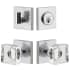 Viaggio Motivo Solid Brass Single Cylinder Keyed Entry Door Knob Set and Deadbolt Combo Pack - 2-3/8" Backset Bright Chrome