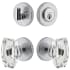 Viaggio Motivo Solid Brass Single Cylinder Keyed Entry Door Knob Set and Deadbolt Combo Pack - 2-3/4" Backset Bright Chrome
