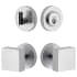 Viaggio Motivo Solid Brass Single Cylinder Keyed Entry Door Knob Set and Deadbolt Combo Pack - 2-3/4" Backset Bright Chrome