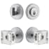 Viaggio Motivo Solid Brass Single Cylinder Keyed Entry Door Knob Set and Deadbolt Combo Pack - 2-3/4" Backset Bright Chrome