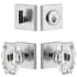 Viaggio Motivo Solid Brass Single Cylinder Keyed Entry Door Knob Set and Deadbolt Combo Pack - 2-3/4" Backset Bright Chrome