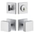 Viaggio Motivo Solid Brass Single Cylinder Keyed Entry Door Knob Set and Deadbolt Combo Pack - 2-3/4" Backset Bright Chrome