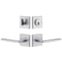 Viaggio Motivo Right Handed Solid Brass Single Cylinder Keyed Entry Door Lever Set and Deadbolt Combo Pack - 2-3/8" Backset Bright Chrome