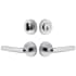 Viaggio Motivo Left Handed Solid Brass Single Cylinder Keyed Entry Door Lever Set and Deadbolt Combo Pack - 2-3/4" Backset Bright Chrome