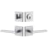 Viaggio Motivo Right Handed Solid Brass Single Cylinder Keyed Entry Door Lever Set and Deadbolt Combo Pack - 2-3/4" Backset Bright Chrome