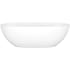 Victoria and Albert Barcelona 67" Free Standing Volcanic Limestone Soaking Tub with Center Drain Gloss White