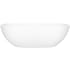 Victoria and Albert Barcelona 67" Free Standing Volcanic Limestone Soaking Tub with Center Drain and Overflow Matte White