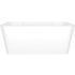 Victoria and Albert Edge 59" Free Standing Volcanic Limestone Soaking Tub with Center Drain Gloss White