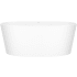 Victoria and Albert ios 60" Free Standing Volcanic Limestone Soaking Tub with Center Drain Matte White