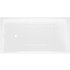 Victoria and Albert Kaldera 60" Drop In, Three Wall Alcove Volcanic Limestone Soaking Tub with Left Drain and Overflow Gloss White