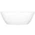 Victoria and Albert Lussari 61" Free Standing Natural Stone Soaking Tub with Center Drain and Overflow Standard White