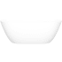 Victoria and Albert Lussari 61" Free Standing Matte Natural Stone Soaking Tub with Center Drain, No Overflow Standard Matte White