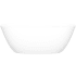 Victoria and Albert Lussari 61" Free Standing Matte Natural Stone Soaking Tub with Center Drain and Overflow Standard Matte White