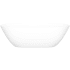 Victoria and Albert Lussari 70" Free Standing Matte Natural Stone Soaking Tub with Center Drain, No Overflow Standard Matte White