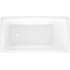 Victoria and Albert Rossendale 66" Drop In, Undermount Volcanic Limestone Soaking Tub with Reversible Drain and Overflow Gloss White