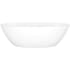 Victoria and Albert Terrassa 67" Free Standing Volcanic Limestone Soaking Tub with Center Drain and Overflow Gloss White