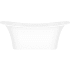 Victoria and Albert Toulouse 71" Free Standing Volcanic Limestone Soaking Tub with Center Drain Gloss White
