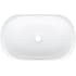Victoria and Albert Barcelona 20-7/8" Oval Limestone Undermount Bathroom Sink with Overflow Standard Matte White