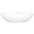 Victoria and Albert Barcelona 18-7/8" Oval Volcanic Limestone Vessel Bathroom Sink Gloss White