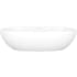 Victoria and Albert Barcelona 21-1/2" Oval Volcanic Limestone Vessel Bathroom Sink with Overflow and Gloss White