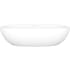 Victoria and Albert Barcelona 21-1/2" Oval Volcanic Limestone Vessel Bathroom Sink with Overflow Matte White