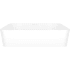 Victoria and Albert Edge 17-3/4" Rectangular Volcanic Limestone Vessel Bathroom Sink Gloss White