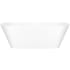 Victoria and Albert Vetralla 65" Free Standing Volcanic Limestone Soaking Tub with Center Drain and Overflow Matte White
