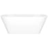 Victoria and Albert Vetralla 59" Free Standing Volcanic Limestone Soaking Tub with Center Drain Gloss White