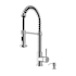 Vigo Edison 1.8 GPM 19" H Single Handle Single Hole Pre-Rinse Pull Down Kitchen Faucet with Soap Dispensor Chrome