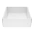 Vigo Dianthus 15" L x 15" W x 5" H Square Stone Composite Vessel Bathroom Sink White