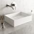 Vigo Bryant 17" L x 13" W x 5" H Rectangular Stone Composite Vessel Bathroom Sink Matte White