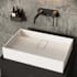 Vigo Bryant 23" L x 15" W x 5" H Rectangular Stone Composite Vessel Bathroom Sink Matte White