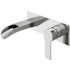 Vigo Cornelius 1.2 GPM 3" H Single Handle Wall Mounted Widespread Bathroom Faucet PVD Brushed Nickel