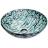 Vigo Giovanni 17" L x 17" W x 6" H Circular Glass Vessel Bathroom Sink Oceania