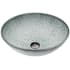 Vigo Giovanni 17" L x 17" W x 6" H Circular Glass Vessel Bathroom Sink Simply Silver