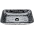 Vigo Donatello 18" L x 13" W x 4" H Rectangular Glass Vessel Bathroom Sink Black / Grey