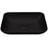 Vigo Sottile 18" L x 13" W x 4" H Rectangular Glass Vessel Bathroom Sink Black MatteShell