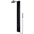 Vigo Ellington 59" H 4-Jet Thermostatic Shower Panel with Shower Head, Hand Shower, Body Sprays, Shower Arm, Hose, and Valve Trim Matte Black