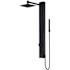 Vigo Orchid 39.375" H x 4" W 2-Jet Retrofit Shower with Shower Head, Hand Shower, Bodysprays, and Hose Matte Black
