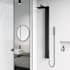 Vigo Bowery 58" H 4-Jet Thermostatic Shower Panel with Shower Head, Hand Shower, Body Sprays, and Hose Matte Black