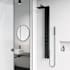 Vigo Bowery 58" H 4-Jet Thermostatic Shower Panel with Shower Head, Hand Shower, Body Sprays, and Hose Matte Black