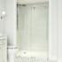 Vigo Elan E-Class 76" High x 72" Wide Sliding Frameless Shower Door with Clear Glass Chrome