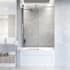 Vigo Elan Hart 66" High x 60" Wide x 2-3/4" Deep Sliding Frameless Shower Enclosure with Clear Glass Chrome