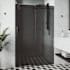 Vigo Elan 74" High x 60" Wide Sliding Frameless Shower Door with Tinted Glass Matte Black